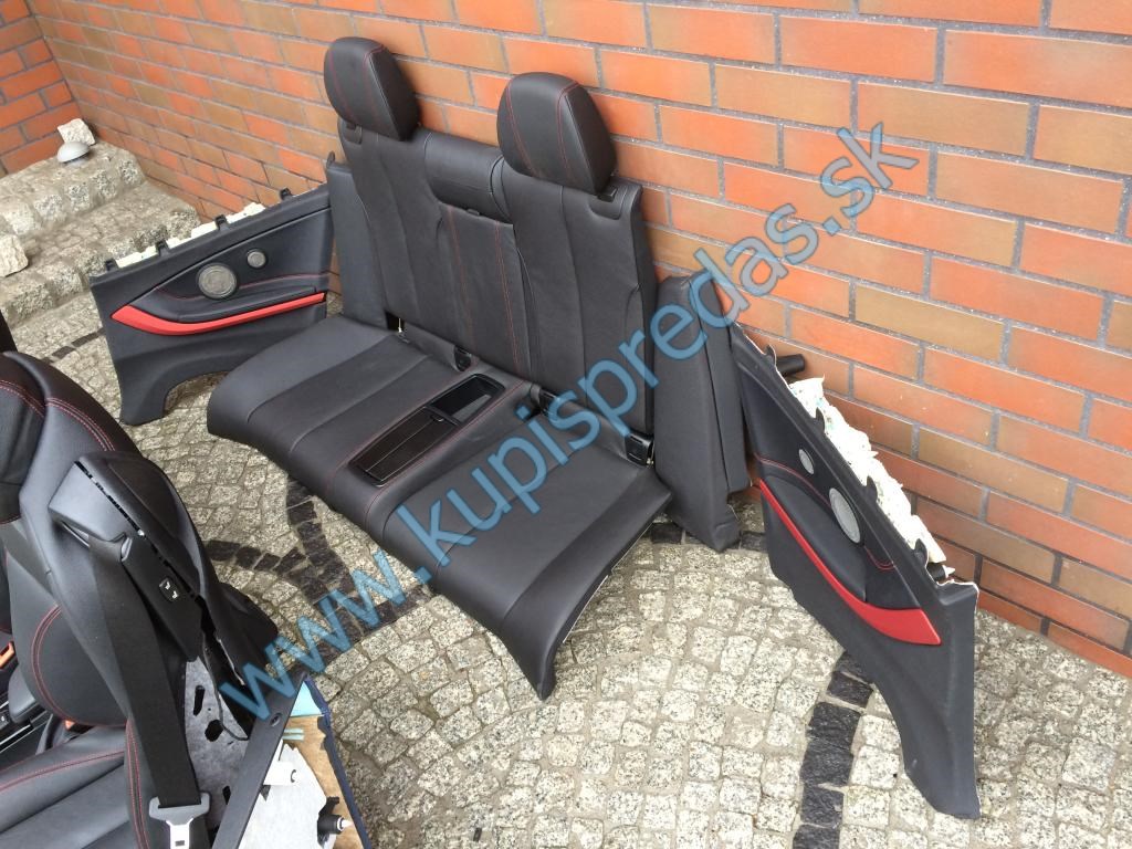 Predné-zadné kožené sedačky + tapacíry BMW 4 F33 CABRIO